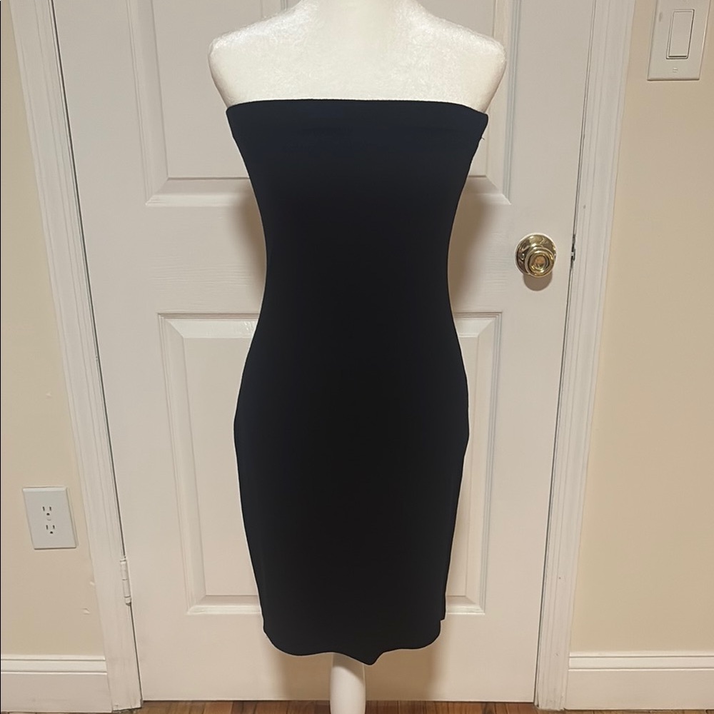 Black Strapless Dress